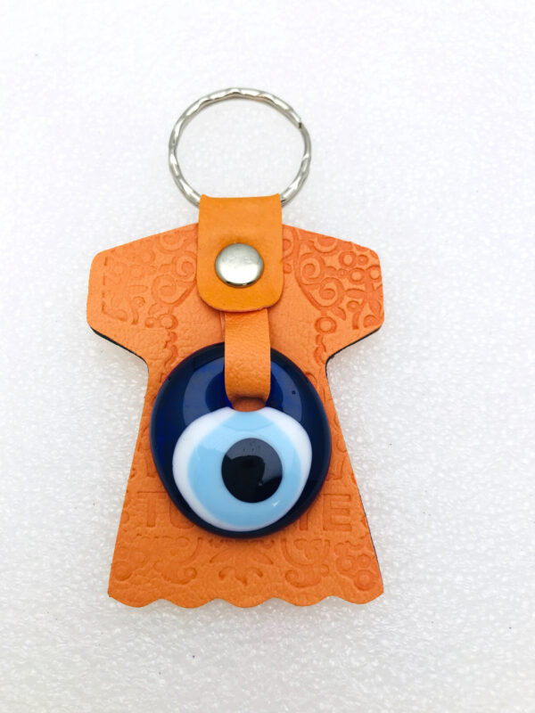 Kaftan Keyring Key Chain - Lucky Evil Eye Good Luck Charm Leather - Image 3