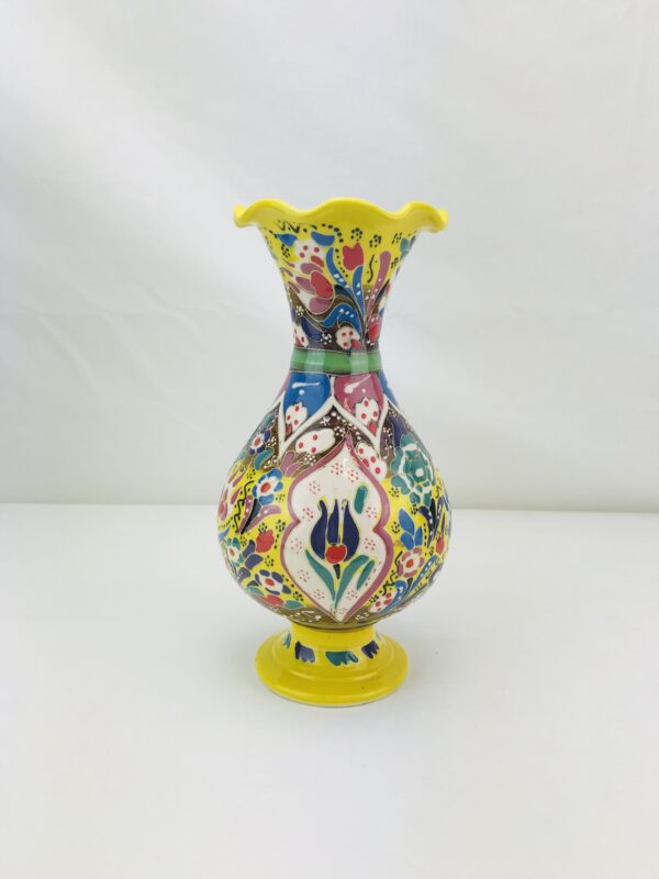 Hand Painted Ceramic Vase - Handmade Turkish Pottery - Xmas Gift - Image 10