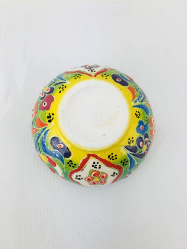 Small Vintage Sugar Bowl With Lid, Handmade and Hand Painted Traditional Ceramic - Image 9