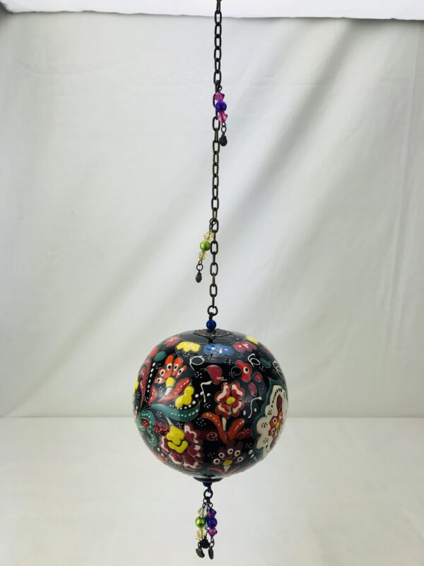 Hand Painted Ceramic Ball Hang - Handmade Turkish Pottery - Image 3