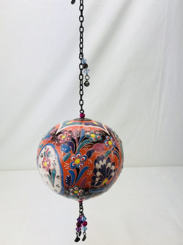 Hand Painted Ceramic Ball Hang - Handmade Turkish Pottery - Image 5