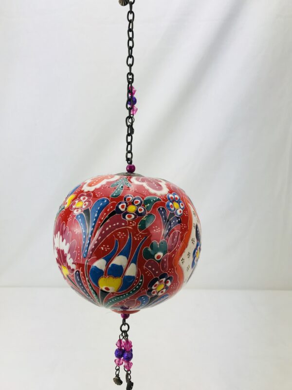 Hand Painted Ceramic Ball Hang - Handmade Turkish Pottery - Image 6