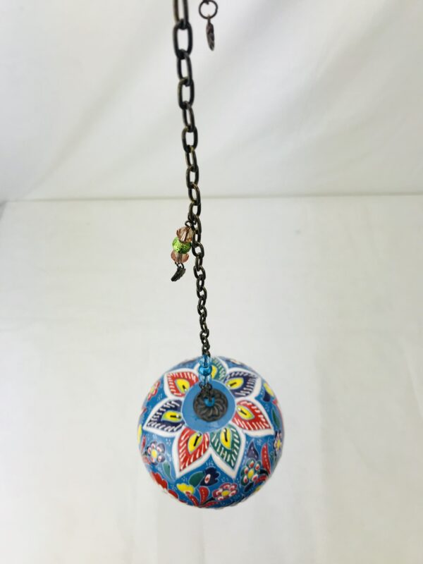 Hand Painted Ceramic Ball Hang - Handmade Turkish Pottery - Image 8