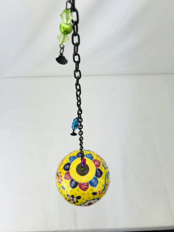 Hand Painted Ceramic Ball Hang - Handmade Turkish Pottery - Image 9