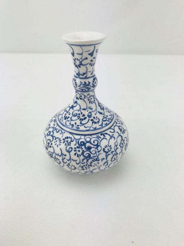 Decorative Floral Iznik Ceramic Vase / Hand-Painted Turkish / Turkish Gifts - Image 8