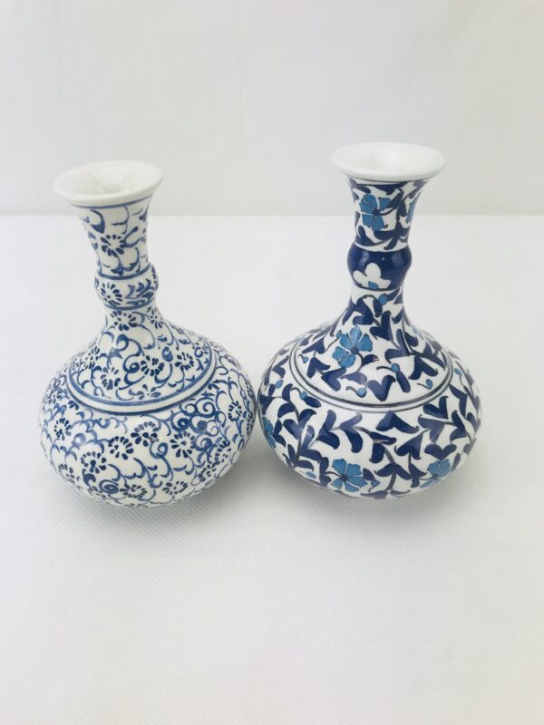 Decorative Floral Iznik Ceramic Vase / Hand-Painted Turkish / Turkish Gifts - Image 5