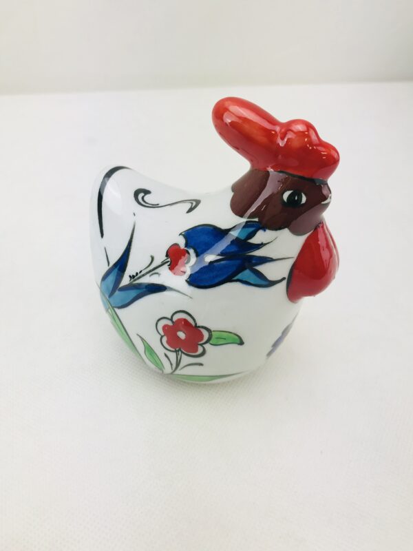 Stunning Iznik Handmade Ceramic Colorful Chicken Cockerell - Image 5