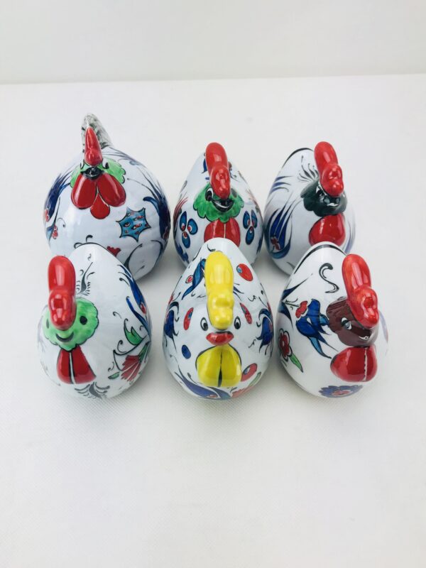 Stunning Iznik Handmade Ceramic Colorful Chicken Cockerell - Image 10