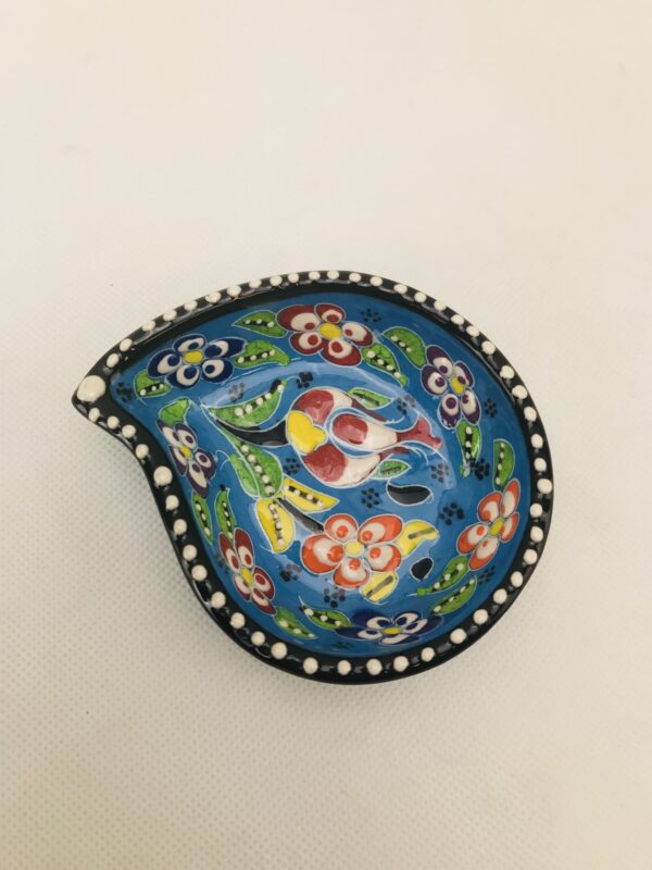 Traditional Turkish Multicolour  Hand Painted Bowl - Small - Snack ,Jewellery, Ring, Mandala Bowl Dish - Image 11