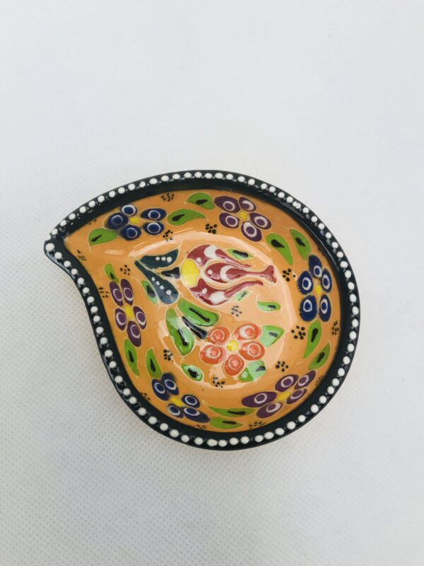 Traditional Turkish Multicolour  Hand Painted Bowl - Small - Snack ,Jewellery, Ring, Mandala Bowl Dish - Image 3