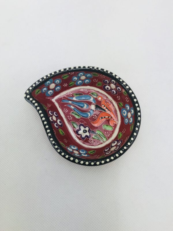 Traditional Turkish Multicolour  Hand Painted Bowl - Small - Snack ,Jewellery, Ring, Mandala Bowl Dish - Image 6