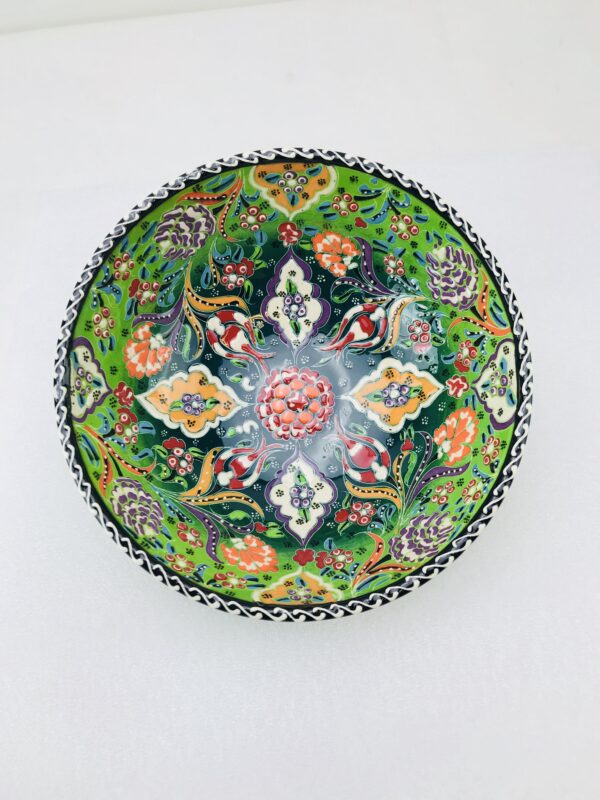 Traditional Turkish Multicolour Hand Painted Bowl - Small - Snack ,Jewellery, Ring,15 cm Mandala Bowl Dish - Image 11