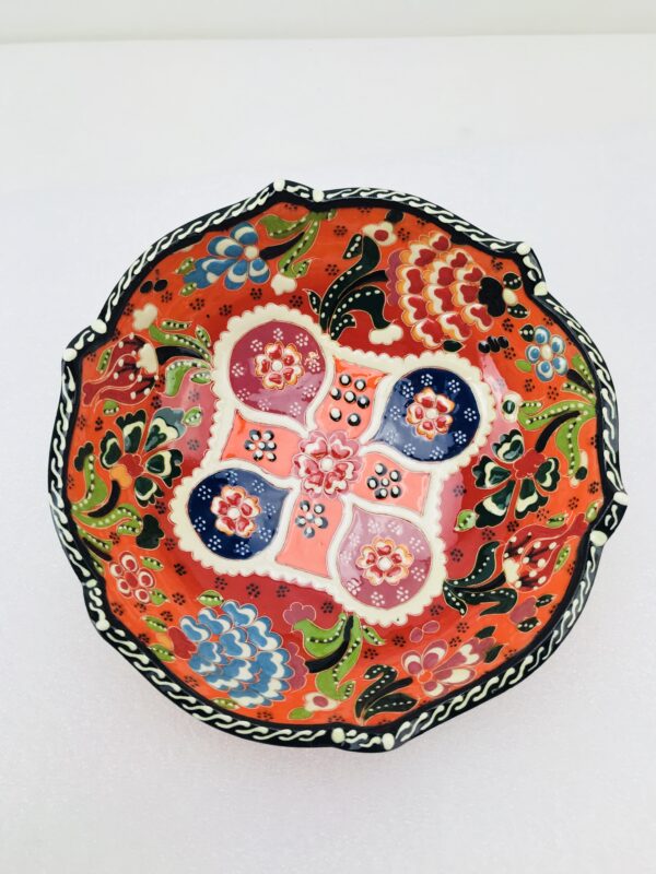 Traditional Turkish Multicolour Hand Painted Bowl - Small - Snack ,Jewellery, Ring,15 cm Mandala Bowl Dish - Image 7