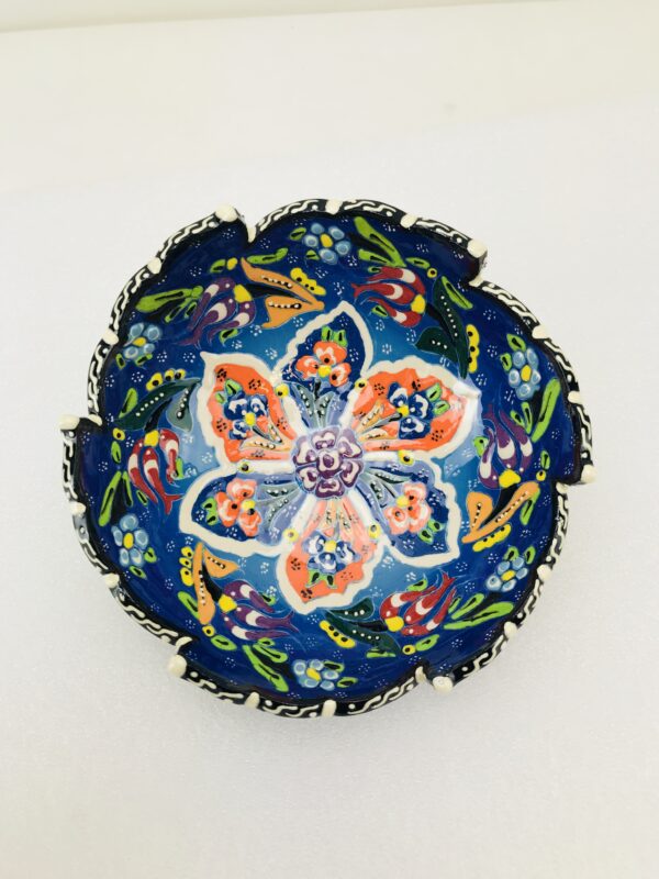 Traditional Turkish Multicolour Hand Painted Bowl - Small - Snack ,Jewellery, Ring,15 cm Mandala Bowl Dish - Image 8