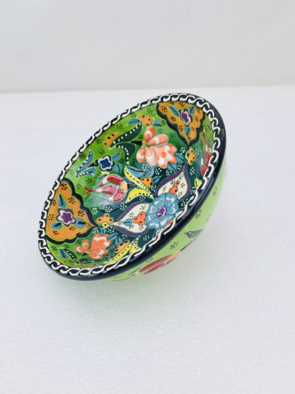 Traditional Turkish Multicolour Hand Painted Bowl - Small - Snack, Jewellery, Ring, 10 cm Mandala Bowl Dish - Image 11