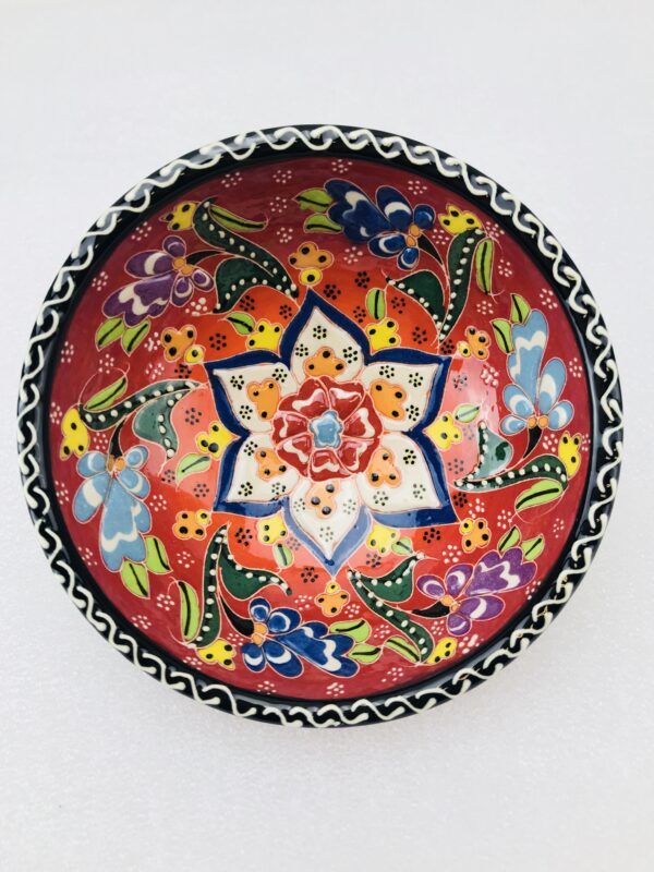 Traditional Turkish Multicolour Hand Painted Bowl - Small - Snack, Jewellery, Ring, 10 cm Mandala Bowl Dish - Image 10