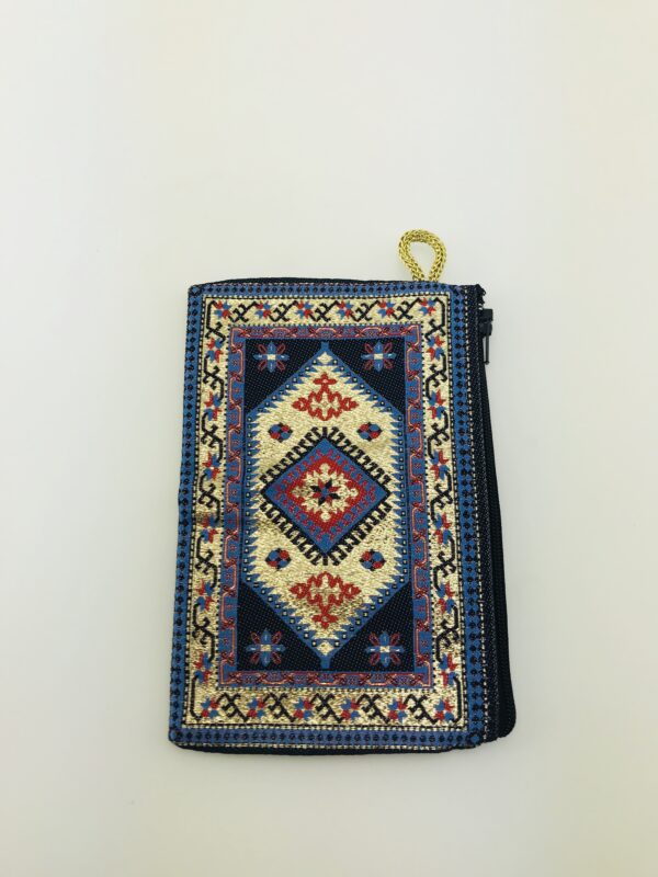 Traditional Turkish Handmade Purse with Zipper - Image 2