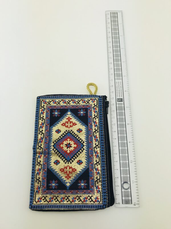 Traditional Turkish Handmade Purse with Zipper - Image 3