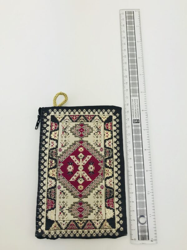 Traditional Turkish Handmade Purse with Zipper - Image 5