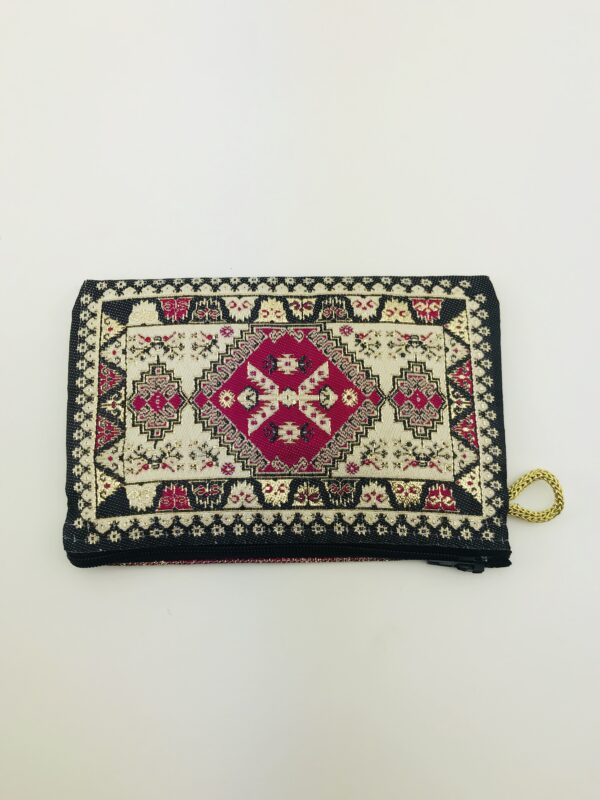 Traditional Turkish Handmade Purse with Zipper - Image 2