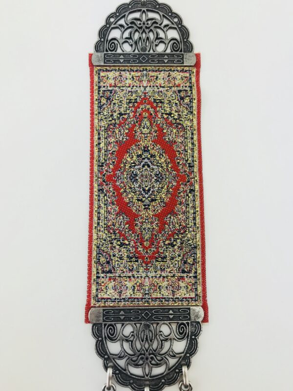 Stunning Handmade Turkish Carpet / Evil Eye – Nazar Alloy Wall Hanging - Image 5