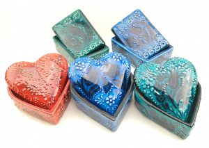 Handmade Ceramic Jewellery Box - Handmade Turkish Pottery