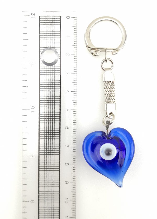 Handmade  Keychain with Lucky Evil Eye – Nazar Alloy - Image 5