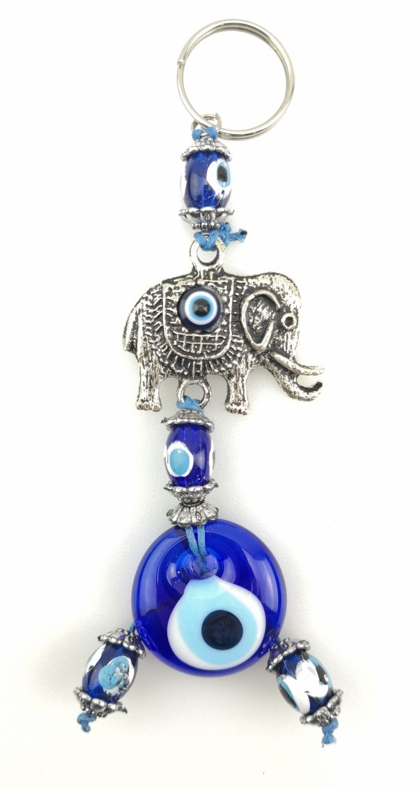 Handmade Animals Keychain with Lucky Evil Eye - Nazar Alloy - Xmas Gift - Image 4