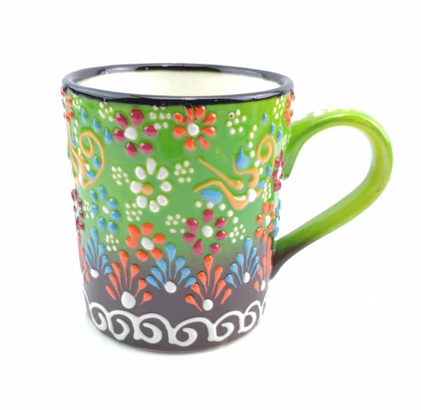 Handmade Ceramic Tea/Coffee Mugs - Hand Painted Turkish Pottery - Image 4