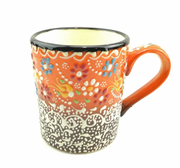 Handmade Ceramic Tea/Coffee Mugs - Hand Painted Turkish Pottery - Image 6