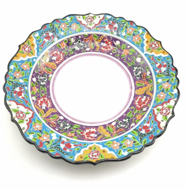 Hand Painted Ceramic Plate - Handmade Turkish Pottery - Image 4