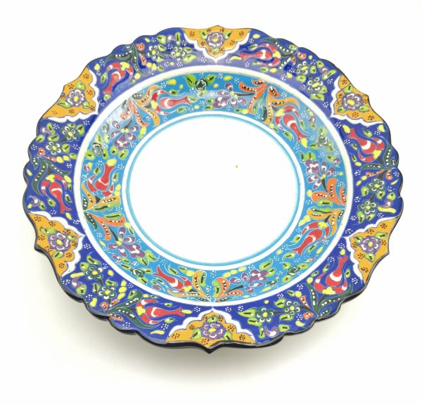 Hand Painted Ceramic Plate - Handmade Turkish Pottery - Image 6