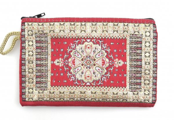 Traditional Turkish Handmade Purse with Handmade Kilim Carpet Patterns - Image 3