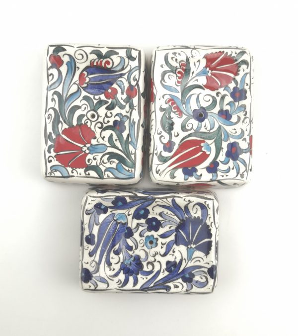 Handmade Ceramic Soap Dish - Hand Painted Turkish Pottery