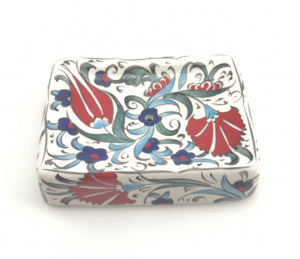 Handmade Ceramic Soap Dish - Hand Painted Turkish Pottery - Image 5