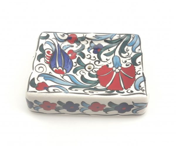 Handmade Ceramic Soap Dish - Hand Painted Turkish Pottery - Image 6