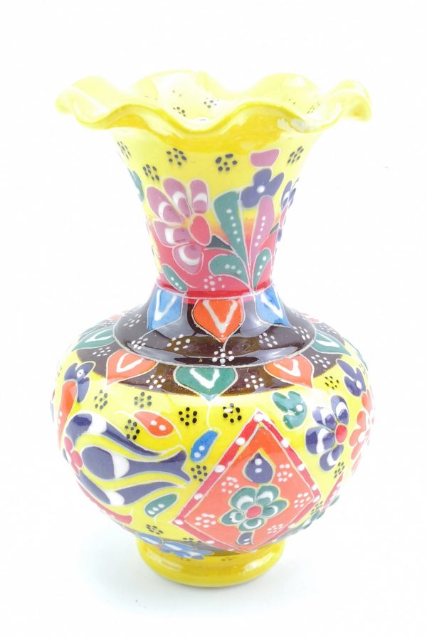 Hand Painted Ceramic Vase - Handmade Turkish Pottery - Image 4