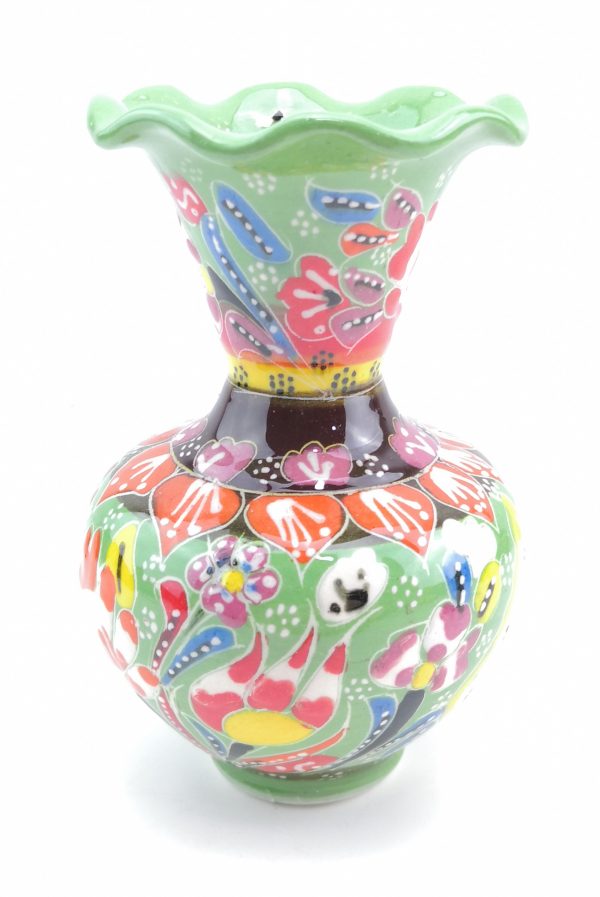 Hand Painted Ceramic Vase - Handmade Turkish Pottery - Image 5