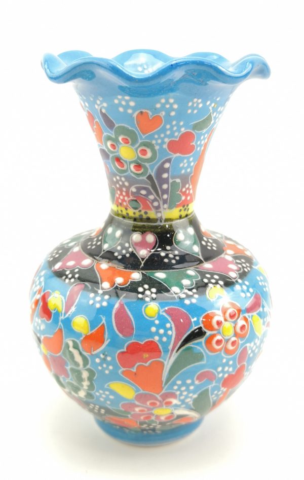 Hand Painted Ceramic Vase - Handmade Turkish Pottery - Image 6