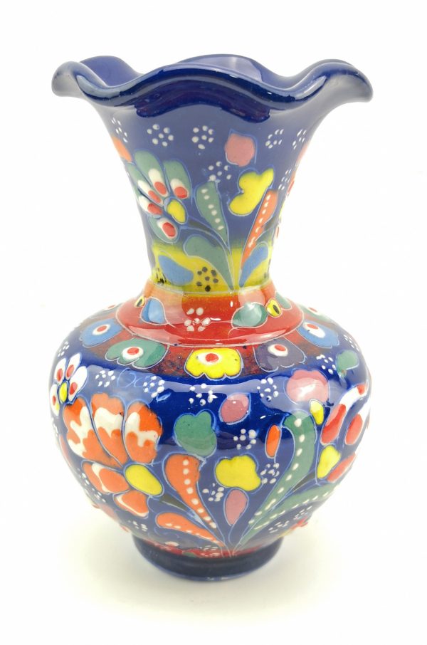 Hand Painted Ceramic Vase - Handmade Turkish Pottery - Image 7