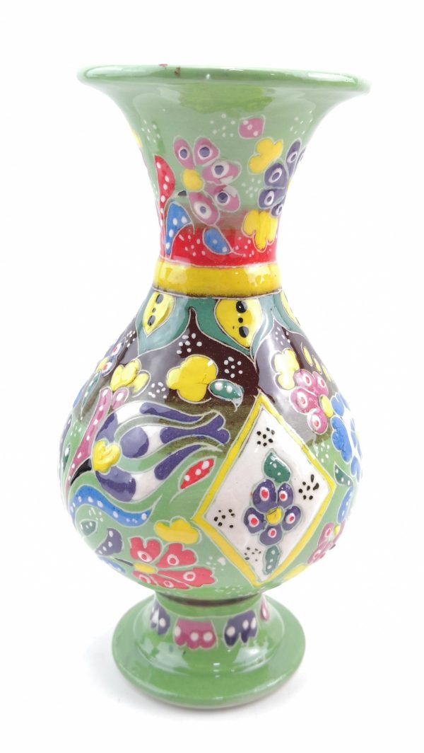 Hand Painted Ceramic Vase - Handmade Turkish Pottery - Image 10