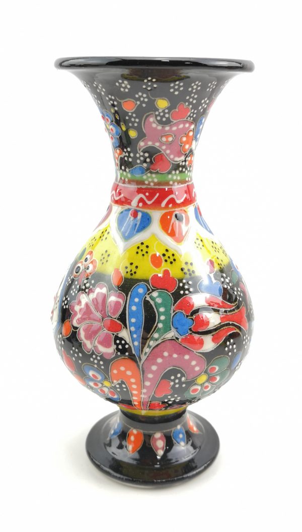 Hand Painted Ceramic Vase - Handmade Turkish Pottery - Image 11