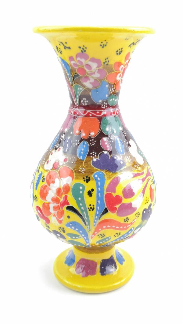 Hand Painted Ceramic Vase - Handmade Turkish Pottery - Image 9