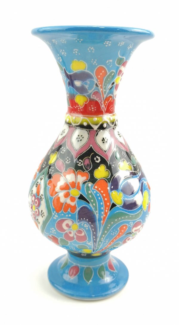 Hand Painted Ceramic Vase - Handmade Turkish Pottery - Image 7