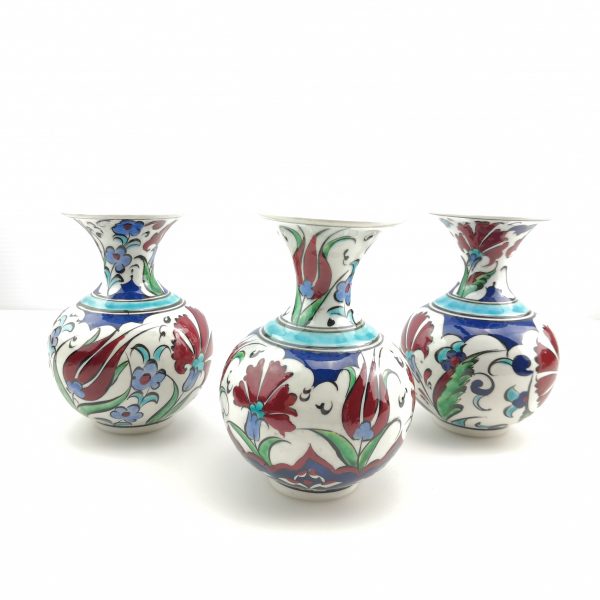 Handmade Ceramic Vase - Hand Painted Turkish Pottery