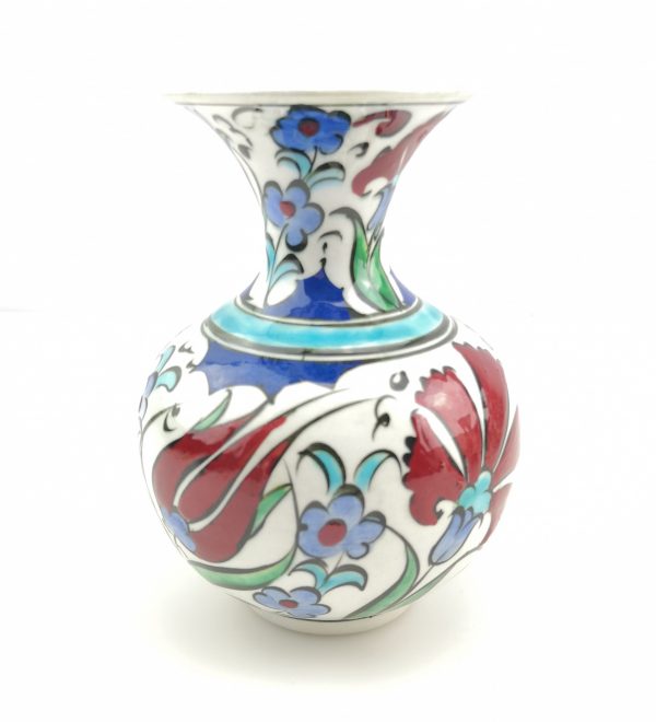 Handmade Ceramic Vase - Hand Painted Turkish Pottery - Image 4