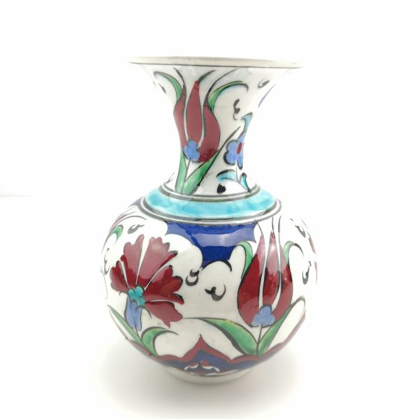 Handmade Ceramic Vase - Hand Painted Turkish Pottery - Image 5