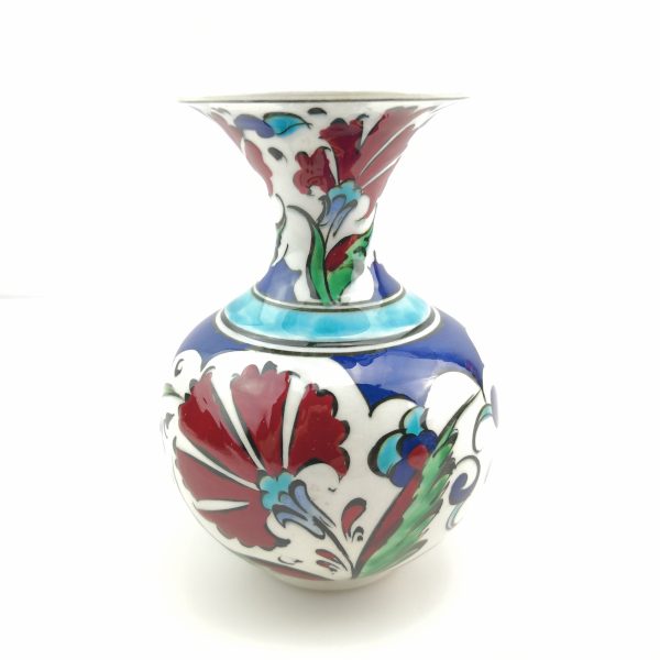 Handmade Ceramic Vase - Hand Painted Turkish Pottery - Image 6