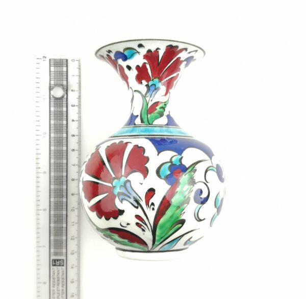 Hand Painted Ceramic Vases - 3 Pieces Handmade Turkish Pottery - Image 2