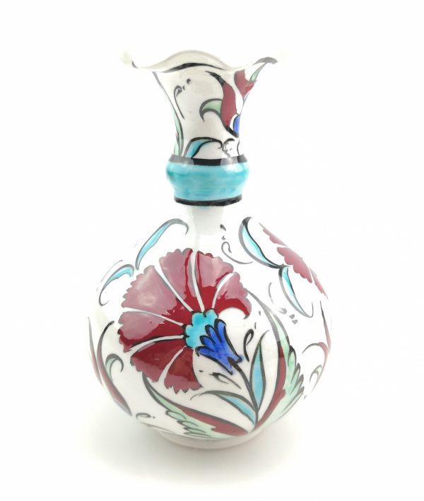 Handmade Ceramic Vase - Hand Painted Turkish Pottery - Image 4